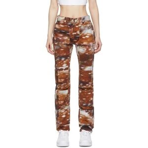 Like New - Lourdes Deer Print Multi-Pocket Jeans - Size 29